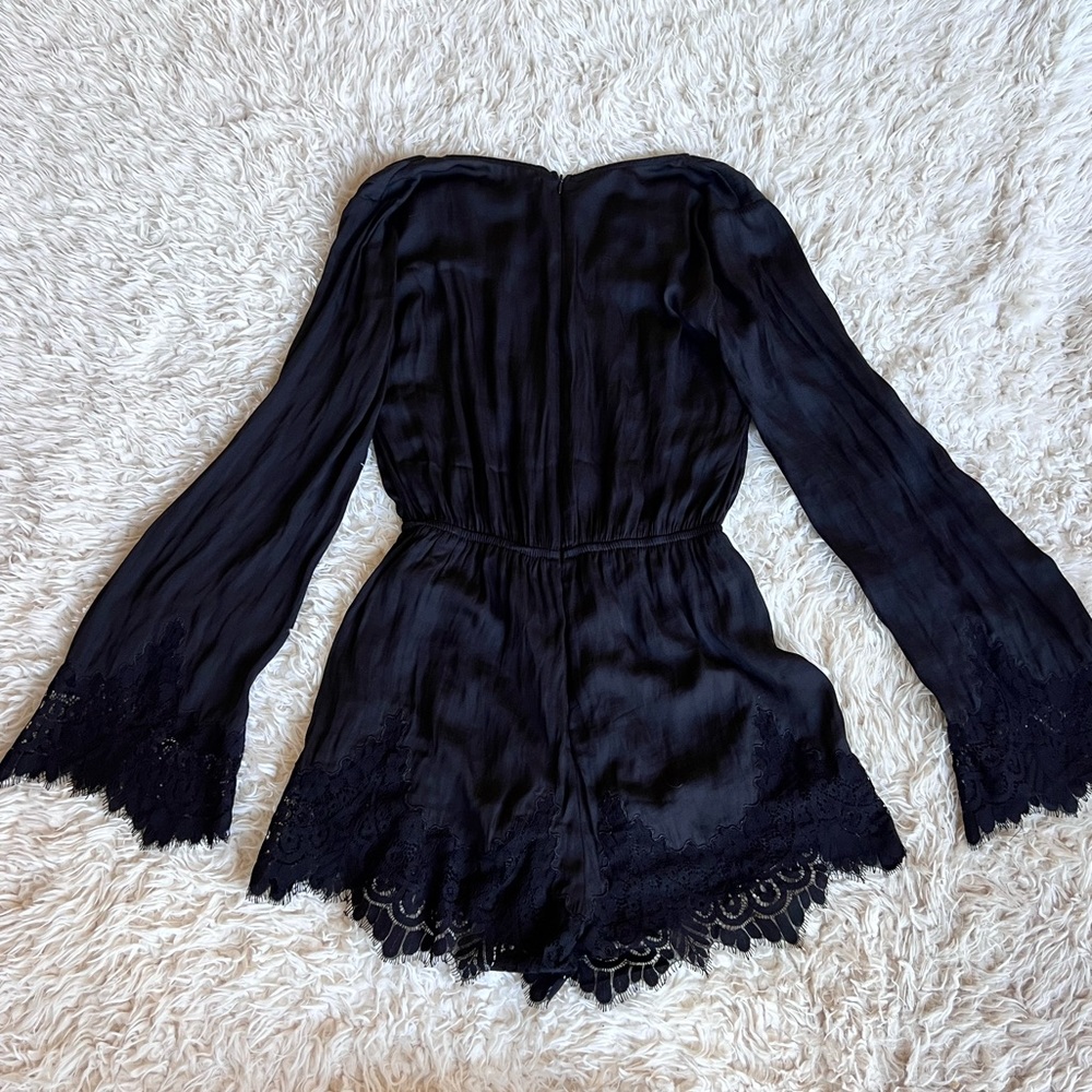 Kendall & Kylie Collection (PacSun) Black Romper with Lace Detail - Picture 2 of 7